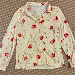 Sears Vintage Floral Blouse